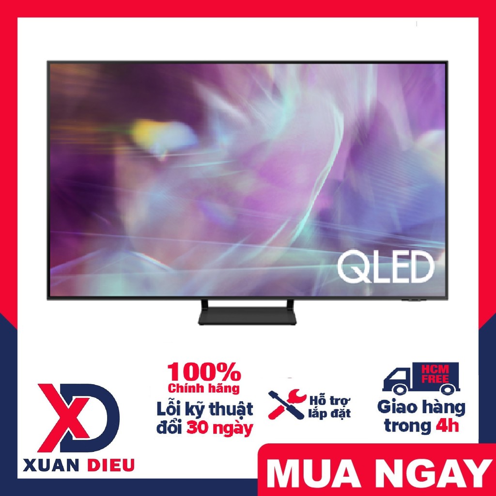 Smart Tivi Samsung QLED 4K 55 inch QA55Q65AAMẪU 2021 Tăng độ tương phản với công nghệ Đèn Nền Dual LED