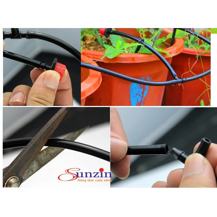 Bộ kit tưới cây, tưới rau 20 đầu phun, độ dài dây 10 mét