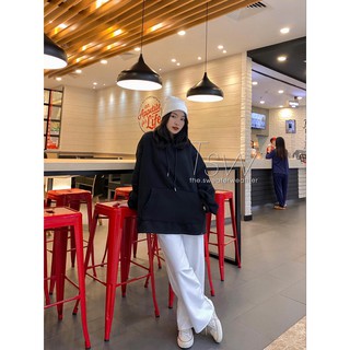 Quần suông nỉ da cá cạp cao TSW