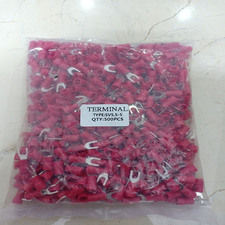 Cos chĩa chữ Y phủ nhựa - SV 5.5-5 đỏ, vàng, xanh - combo 100 cái