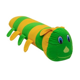 Gối ôm Hometex chính hãng cho bé hình con sâu dễ thương size 75x25cm