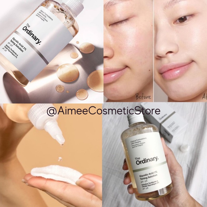 Toner The Ordinary Glycolic Acid 7% Toning Solution - Sáng Da &amp; Giảm Thâm 240ml