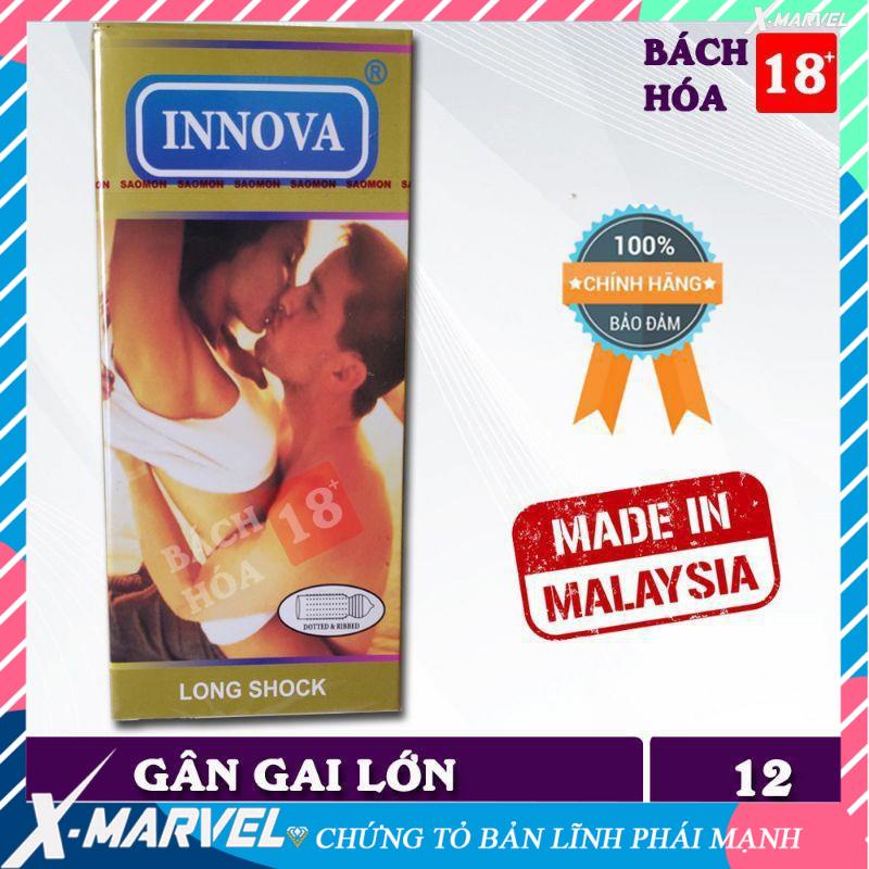 Bao Cao Su Chống Xuất Tinh Sớm Gân Gai INNOVA Vàng 12pc /điều hòa niềm vui