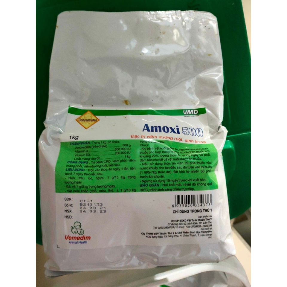 [Giá tốt] VIME - AMOXI 500 ĐỎ THÂN, CÁ, TÔM. GÓI 1KG Bổ sung vitamin và dinh dưỡng