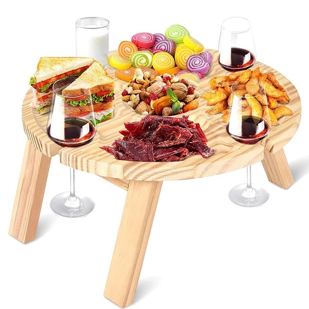 Bàn Đựng Đồ Ăn Vặt Siêu Bền Tiện Dụng Cho Gia Đình / Sân Vườn / Dã Ngoại