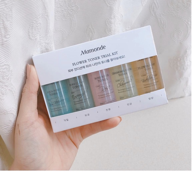Nước hoa hồng Mamonde Flower Toner Trial Kit