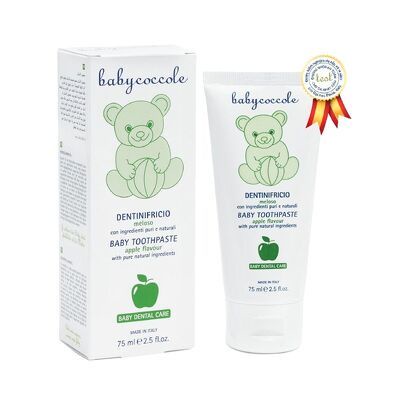 Kem đánh răng Babycoccole cho bé 75ml dịu ngọt dành riêng cho răng sữa cho bé từ 1 tuổi - Herbaby