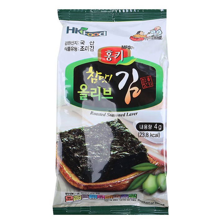 Rong Biển Nướng Dầu Olive Humanwell 4gx3gói | BigBuy360 - bigbuy360.vn