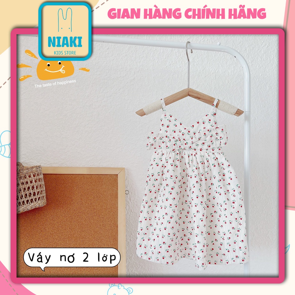 Váy Maxi Nơ Dây 2 Lớp NIAKI - TT21