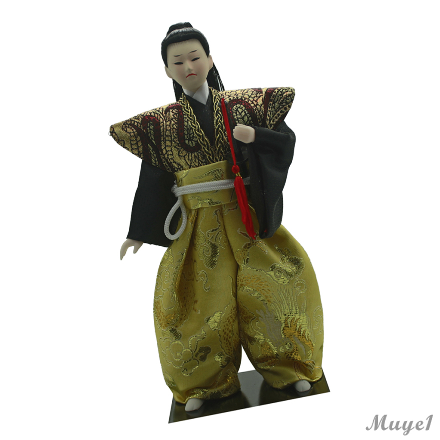 Đồ trang trí Búp Bê Samurai Mặc Kimono 12inch 30cm