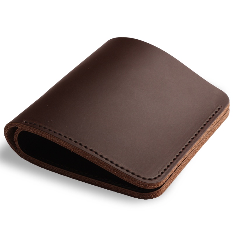 Ví da bò hai lớp dáng ngắn làm thủ công thời trang cao cấp cho nam