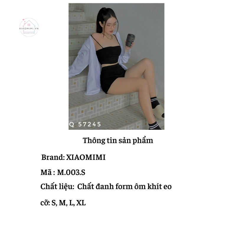 Quần legging nữ cạp cao gen bụng nâng mông chất umi đùi M00.S Xiaomimi M.003.S