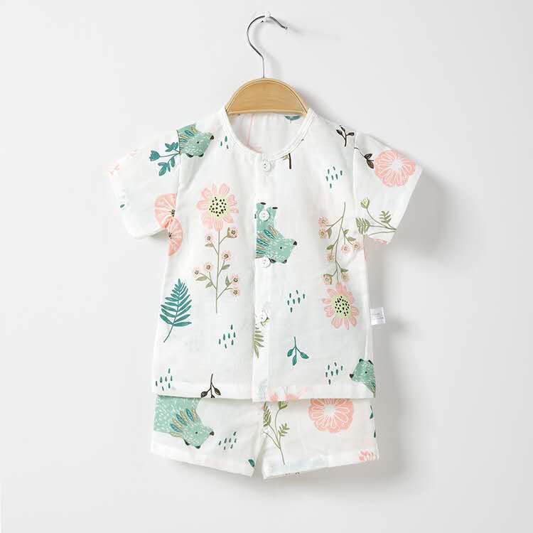 Set 2 bộ cộc xô cho bé vải đũi mềm mát, màu sắc ngộ nghĩnh đủ size