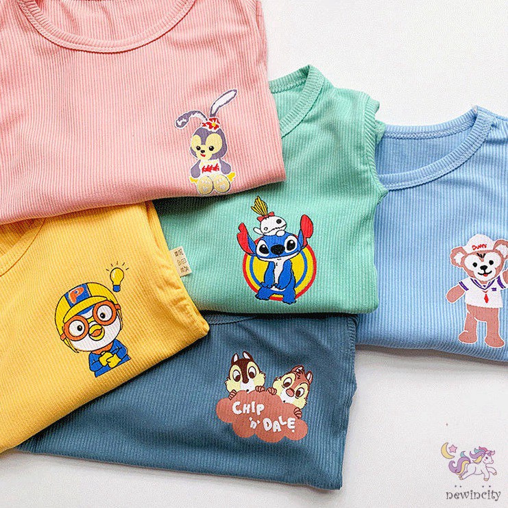 Set Áo Thun Tay Dài &amp; Quần Dài Cho Bé Trai &amp; Gái