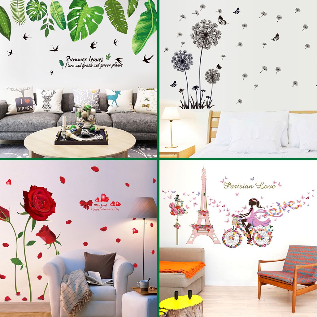 Tranh dán tường, decal dán tường decor phòng nhiều mẫu lựa chọn