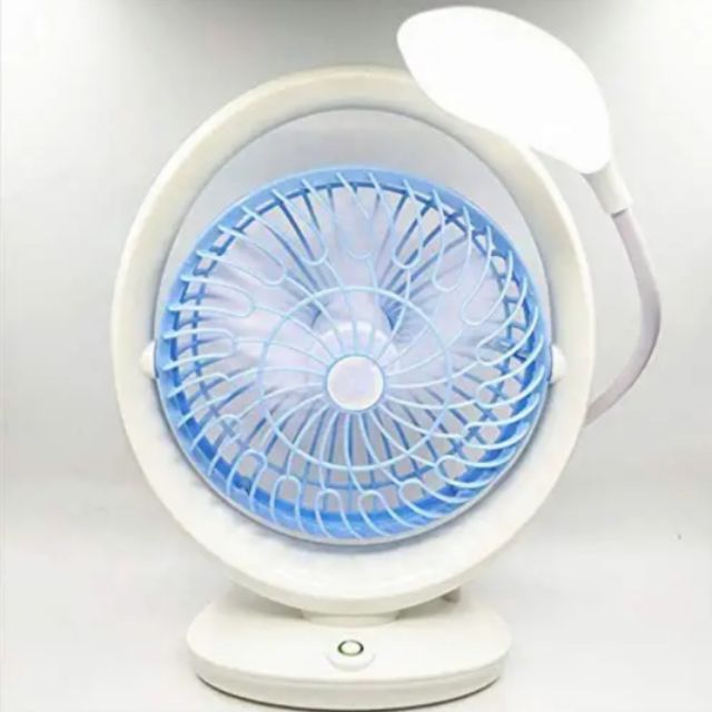 Quạt Sạc Tích Điện Kiêm Đèn - HCM giao nhanh 19 phút.