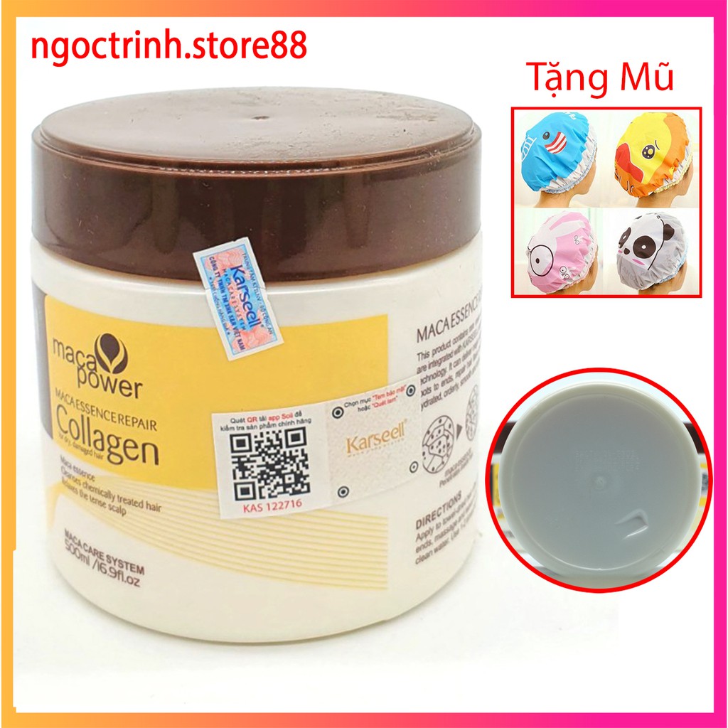 Kem ủ tóc collagen ủ tóc dầu ủ tóc hấp phục hồi tóc COLAGEN KARSEELL túi 500ml – hũ 500ml hàng chính hãng