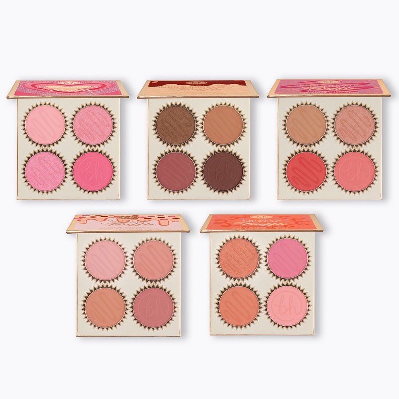 Bảng phấn má hồng 4 ô Bh Cosmetics Truffle Blush palette bhcosmetics bhcosmetic bh cosmetics bh cosmetic phấn trang điểm