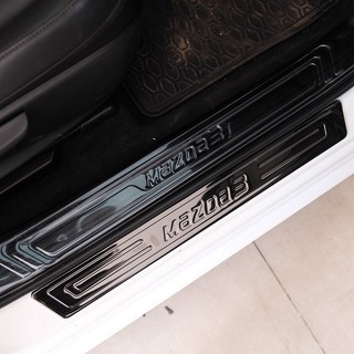 Ốp bậc titan xe mazda 3 2015 2016 2017 2018 2019 2020