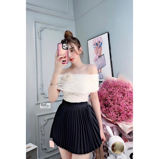 Áo trễ vai gân sóng