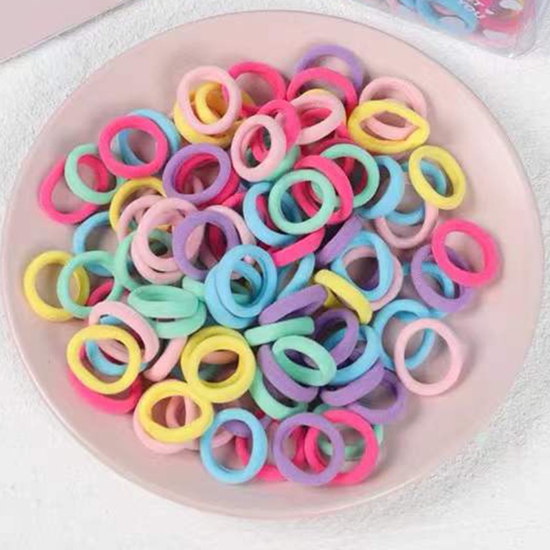 Dây Buộc Tóc Co Giãn Nhiều Màu Sắc Cho Bé Gái