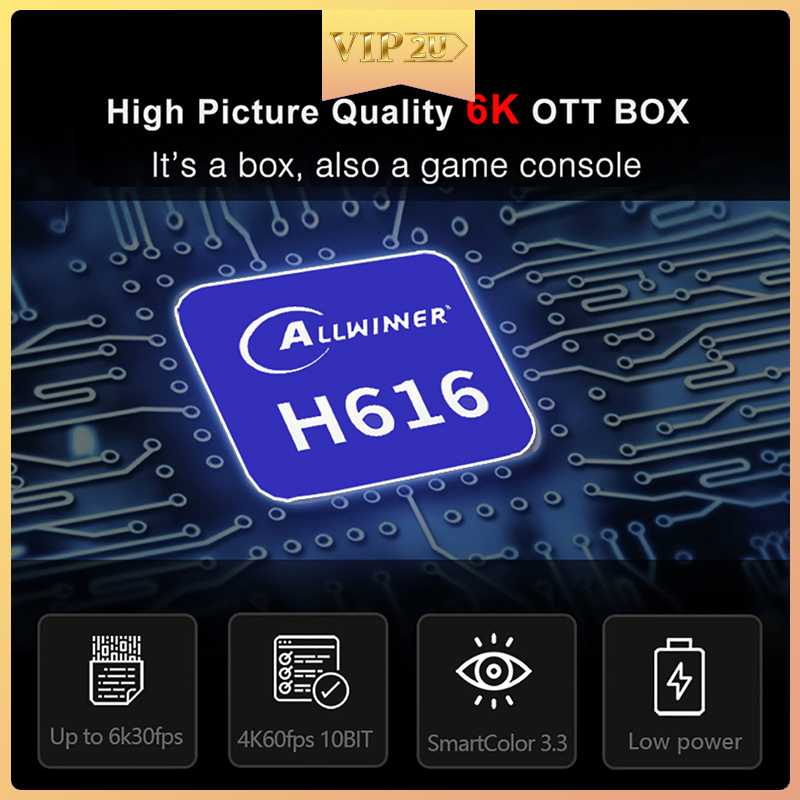 Bộ Tv Box H96 Max H616 Android 10 4g 64gb 1080p 6k Bt