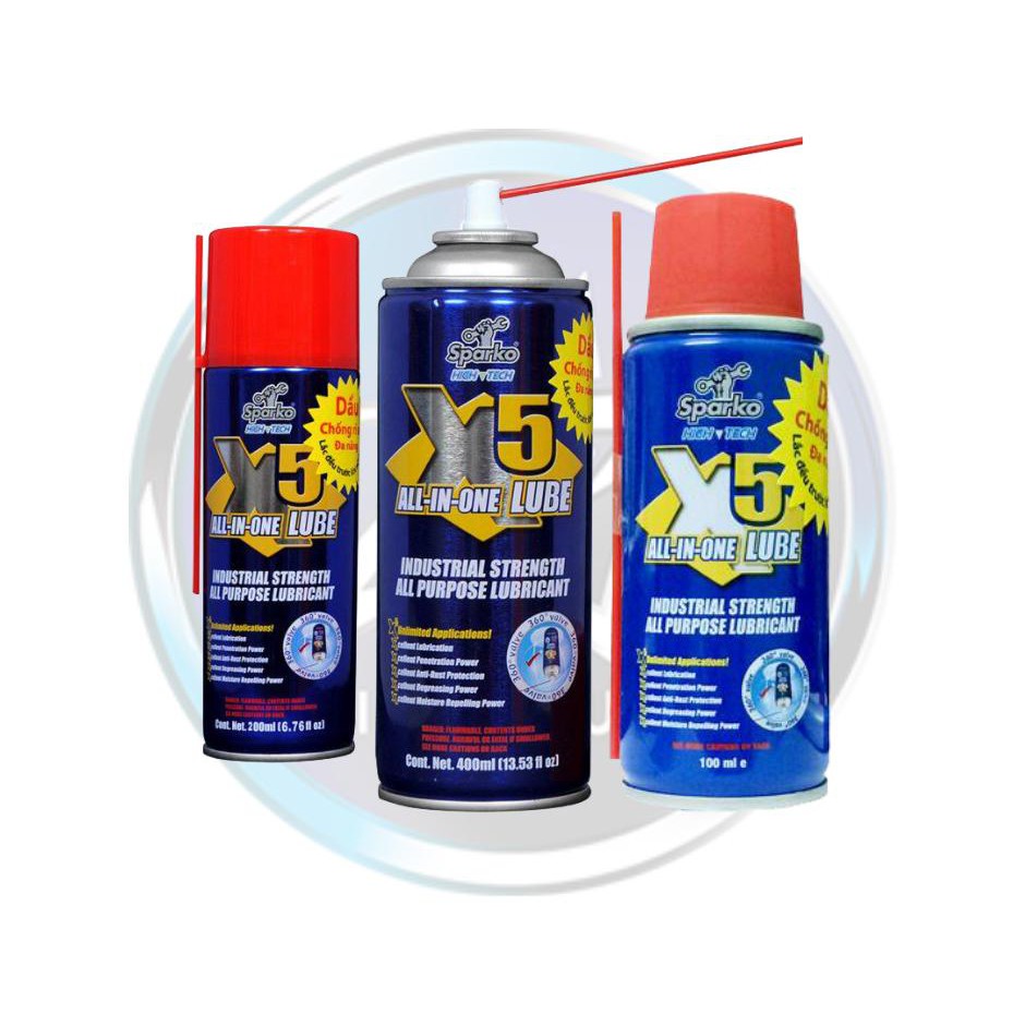 Chai Xịt Dưỡng Sên Chống Gỉ Sét X5