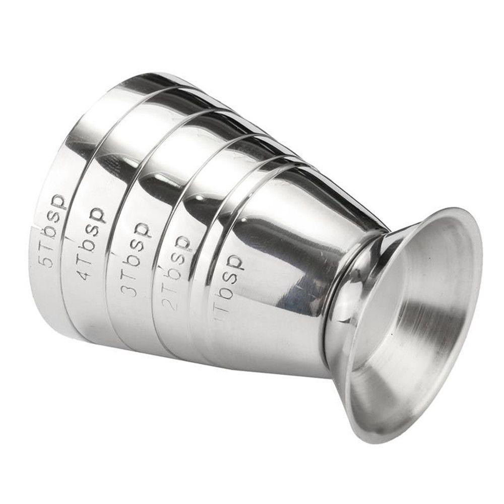 Cốc Đong Hai Lớp Bằng Thép Không Gỉ Dùng Cho Quầy Bar