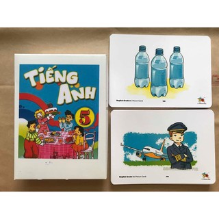 Flashcard Tiếng Anh lớp 5- 1 mặt- cán bóng.