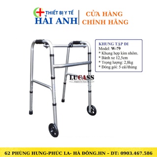 Khung tập đi lucass bánh to cho người già