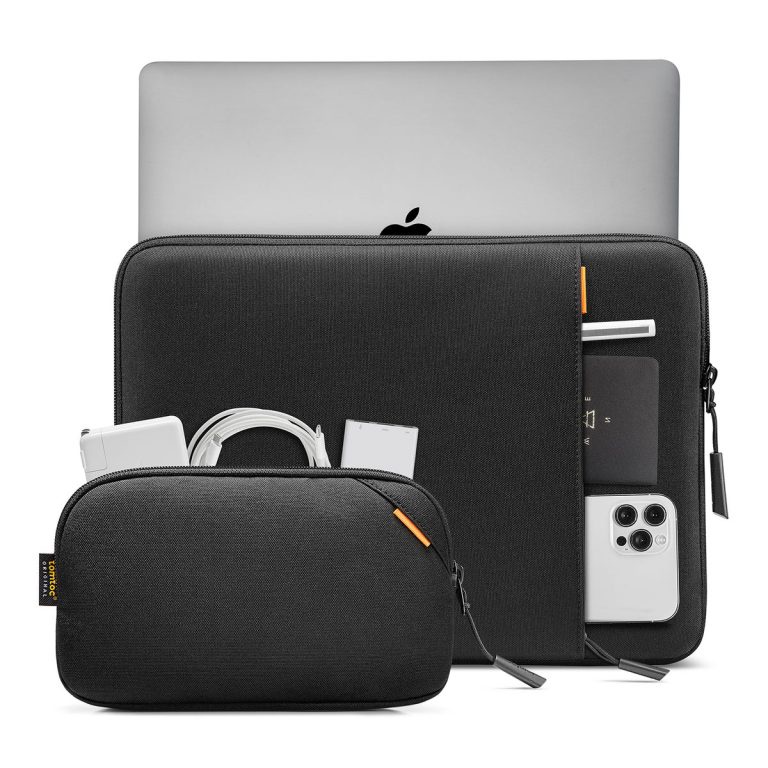 Túi chống sốc Tomtoc 360* Protective kèm túi phụ kiện for Macbook/Laptop 13&quot;-14&quot; - A13