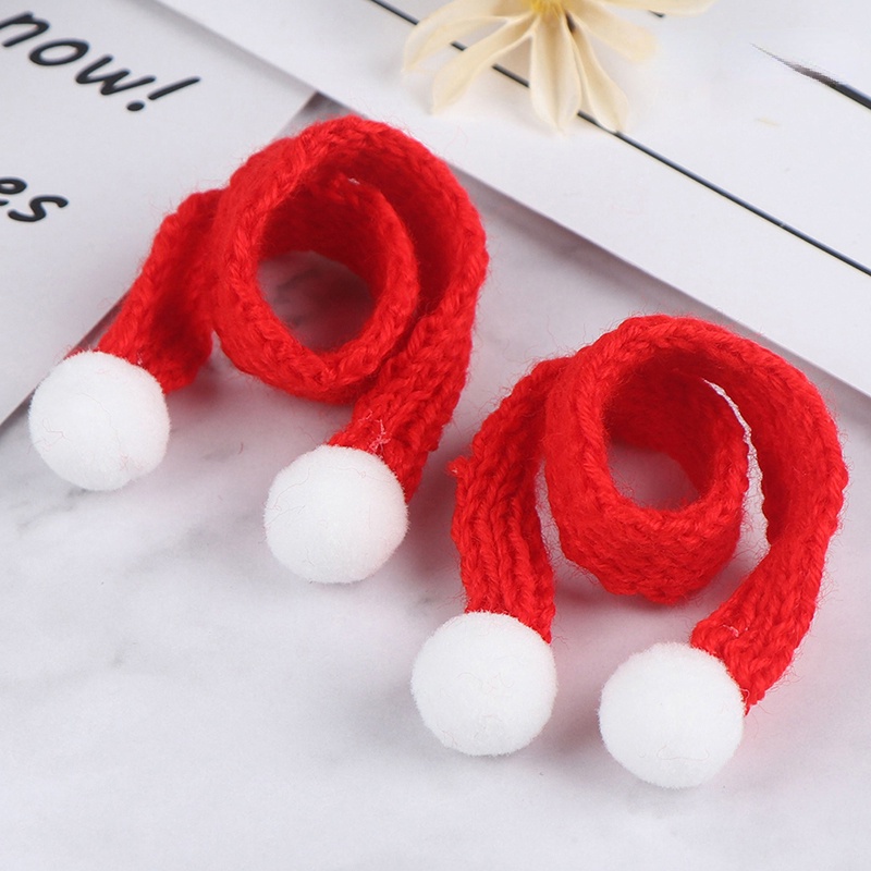 1 Đồ trang trí Trang Trí Chai Rượu Mini Hình Khăn Choàng Cổ Giáng Sinh