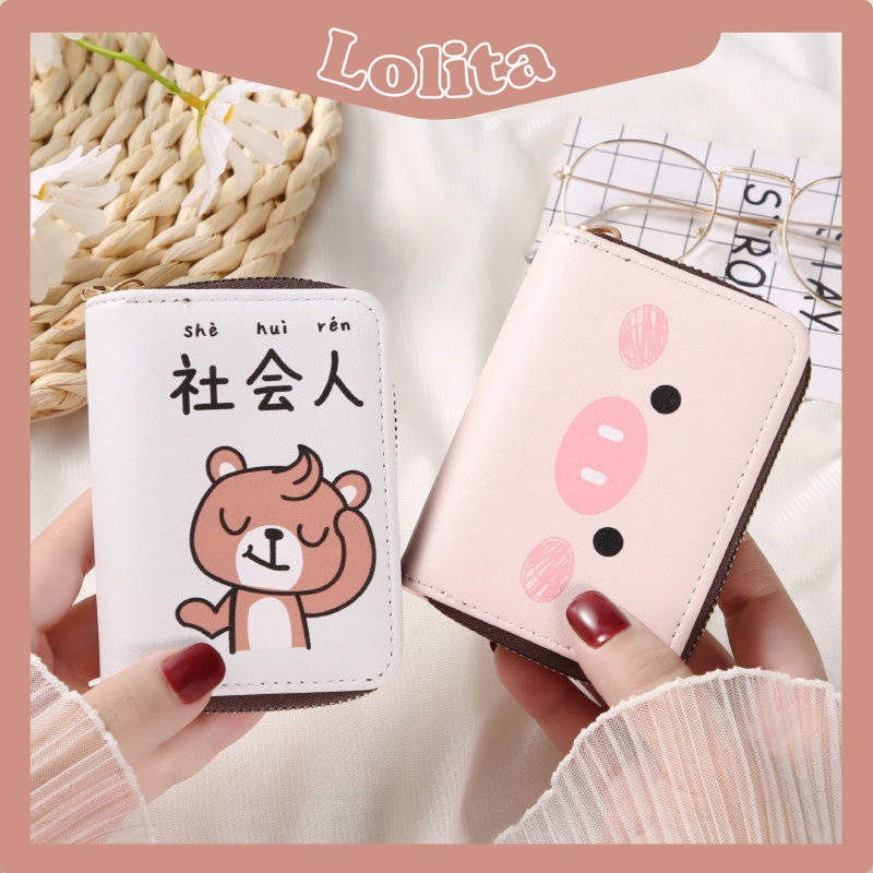 Ví Nữ Mini Da LOLITA Baggu Đựng Thẻ Dễ Thương