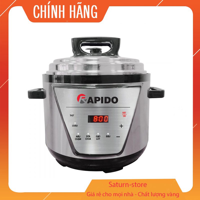 HÀNG CHÍNH HÃNG - Nồi áp suất điện đa năng RPC900-D, công suất 900w, dung tích 5L - Tự động xả áp khi quá nhiệt