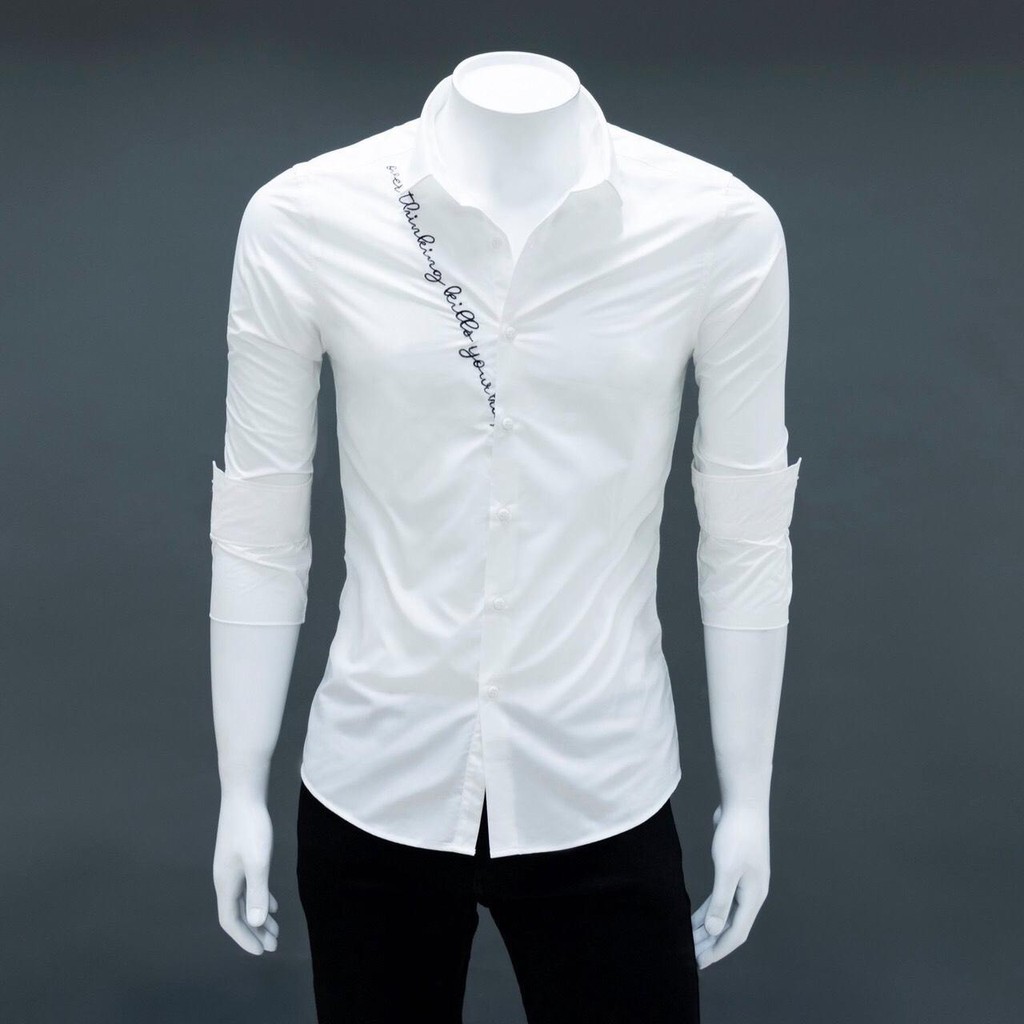 Áo Sơ Mi Nam Cao Cấp Đen Trơn Phong Cách Công Sở Lịch Lãm | BigBuy360 - bigbuy360.vn