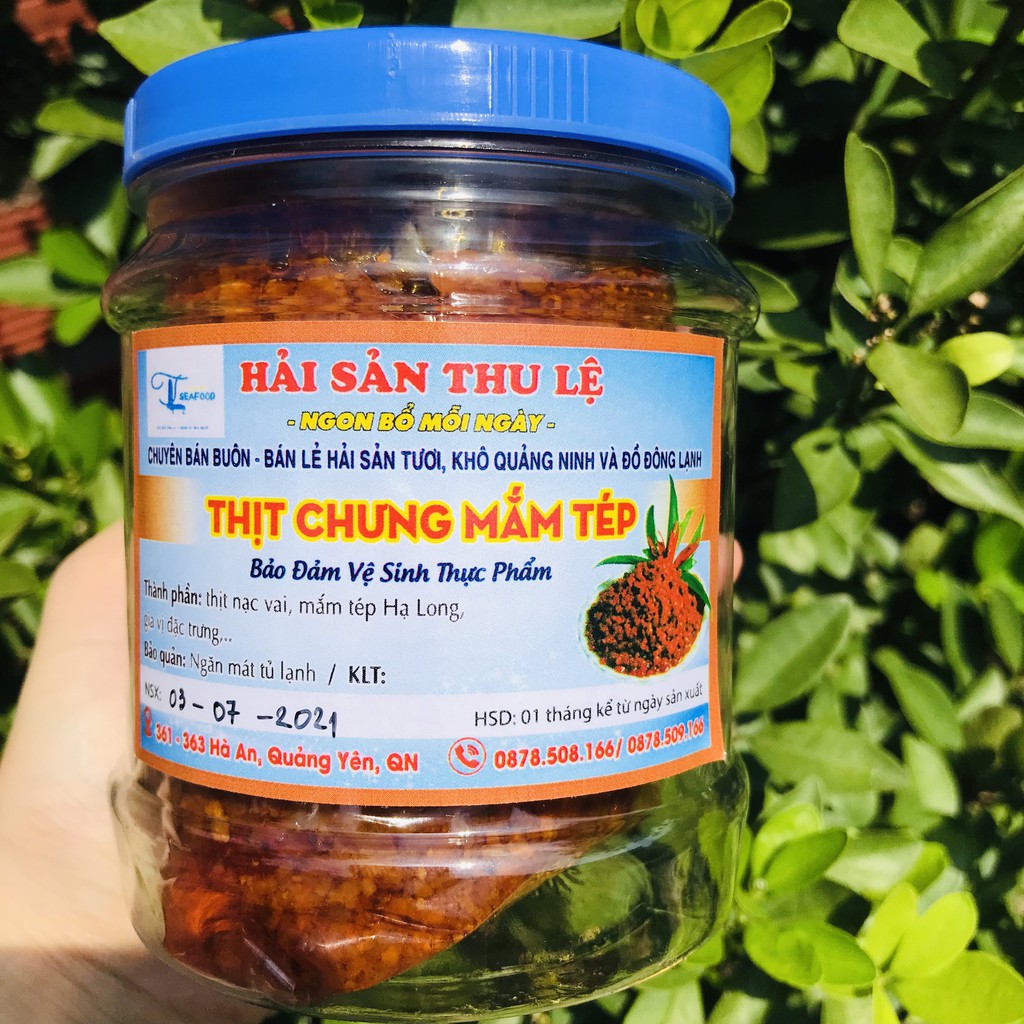 [ĐẶC SẢN HẠ LONG] - THỊT CHƯNG/ THỊT CHƯNG MẮM TÉP/ MẮM TÉP CHƯNG THỊT NGON 500G