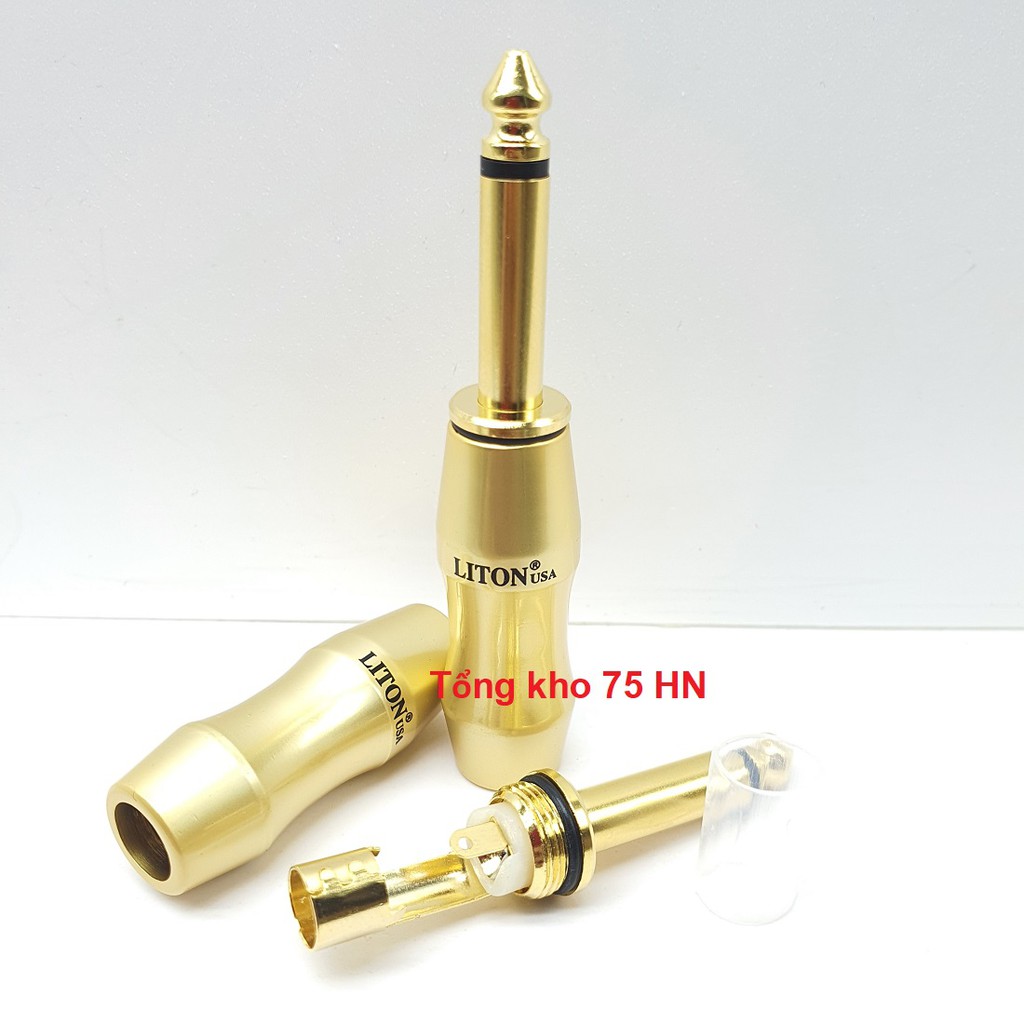 Jack Liton cao cấp 6.5mm Mono thẳng - jack hàn Liton USA