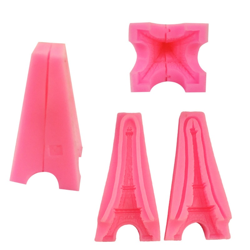 Khuôn Silicone Làm Bánh Tạo Hình Tháp Eiffel 3D Độc Đáo Tiện Dụng
