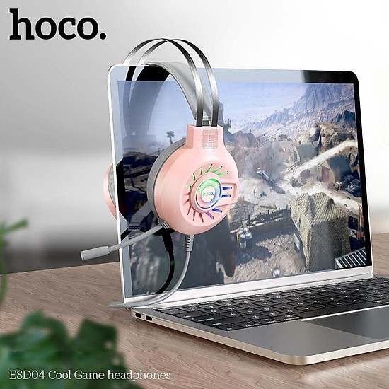 Tai Nghe Bluetooth - Tai nghe Gaming Hoco ESD04 Có Mic Đàm Thoại-Head Phone Chụp Tai Cho Game thủ-Bass Mạnh-Pin Khủng