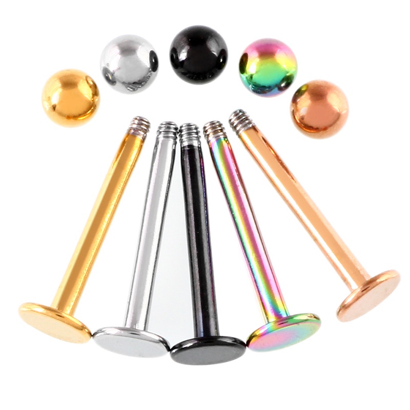 Bộ 10 Đầu Bi Thép Phẫu Thuật Cho Môi / Mũi / Cơ Thể