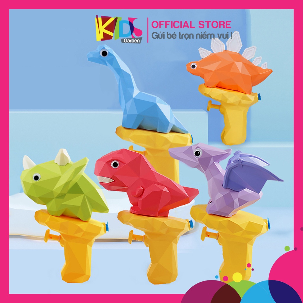 Súng nước đồ chơi cho bé súng bắn nước mini cho trẻ hình dạng khủng long màu sắc dễ thương DCVD03-SUNGKL