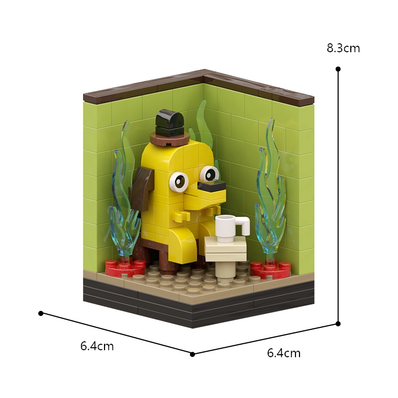 Buildmoc Mô Hình Đồ Chơi Lắp Ráp Thành Phố Chú Chó Hoạt Hình Dễ Thương Thích Hợp Làm Quà Tặng MOC-115915 128 Cái Gạch MOC Bộ