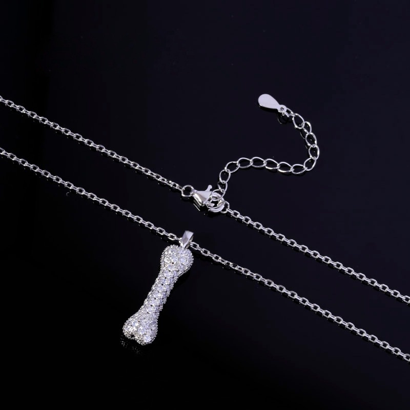 Vòng Cổ Wang Yibo Có Mặt Dây Chuyền Xương Cho Chó.