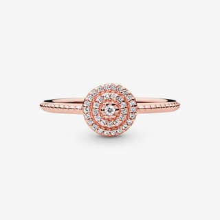 Rose Gold Silver Elegant Sparkle Ring