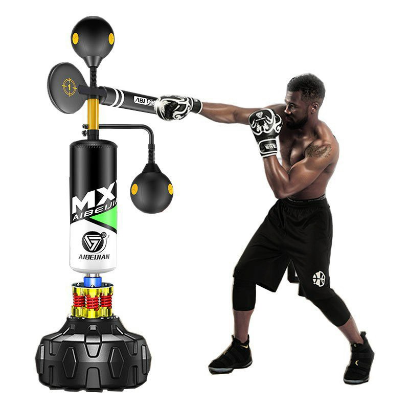 [Reefit Sport] Bao trụ đấm bốc boxing đấm đá phản xạ 3 in 1 xoay 360 độ  đa năng (ABJ 40024+40025)