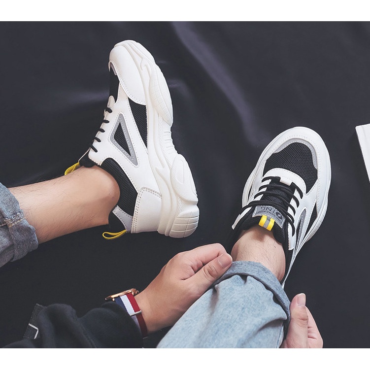 Giày Phản Quang Nam sneakers thể thao TNG siêu thoang khí