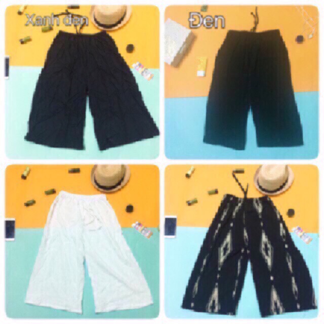 Quần culottes lanh thoáng mát