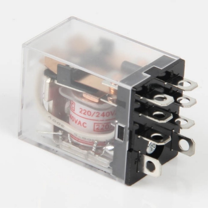 Relay LY2N-J  rơ le trung gian 8 chân dẹp lớn điện áp 12VDC, 24VDC, 220VAC chất lượng tốt