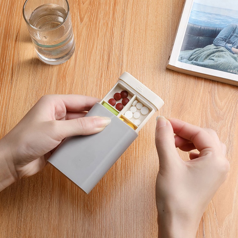 Hộp đựng thuốc mini có ngăn tiện lợi khi đi du lịch