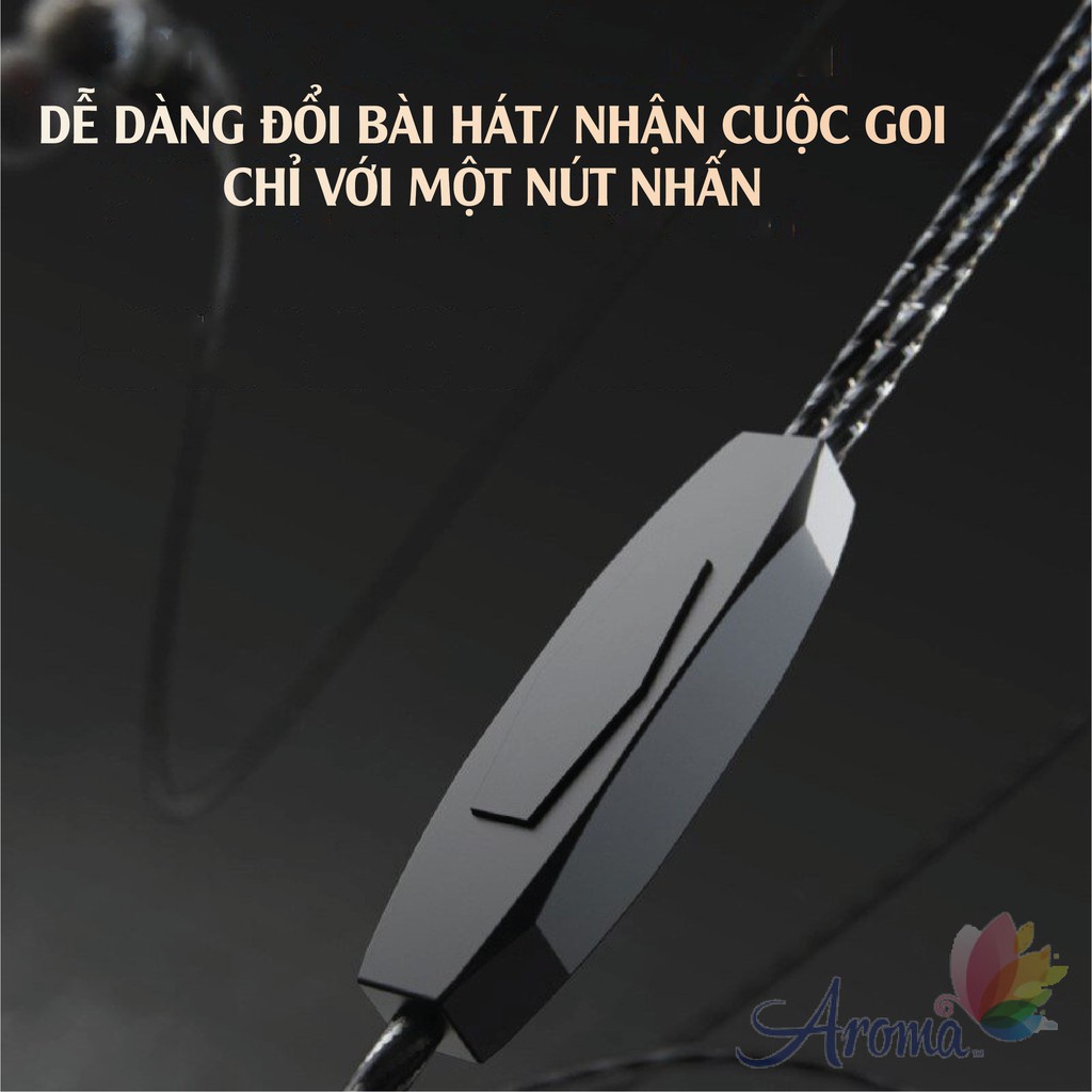 Tai Nghe In-Ear Headphones Nghe Nhạc Chơi Game QKZ AK2 - Âm Thanh Super Bass, Dây Chống Rối, Có Mic Đàm Thoại